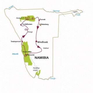 Rundreise Namiba 15 Tage