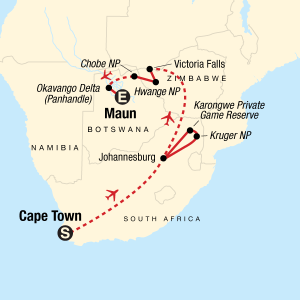 National Geographic Rundreisen Botswana Simbabwe Südafrika 2024 / 2025 ...
