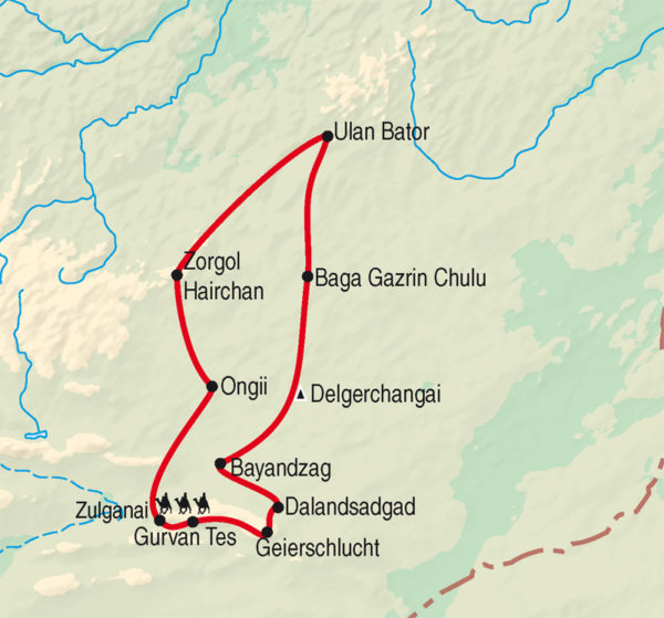 Gruppenreise Wüstenschiffe in der Gobi