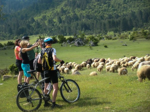 Biken in Albanien