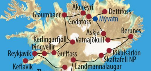 Karte Reise Island Im Bann der Urgewalten 2022