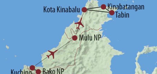 Karte Reise Malaysia | Borneo Die Insel der Waldmenschen 2022