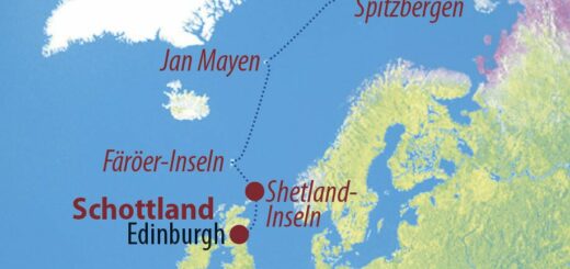 Karte Reise Schottland • Jan Mayen • Spitzbergen Trauminseln im Nordatlantik 2022