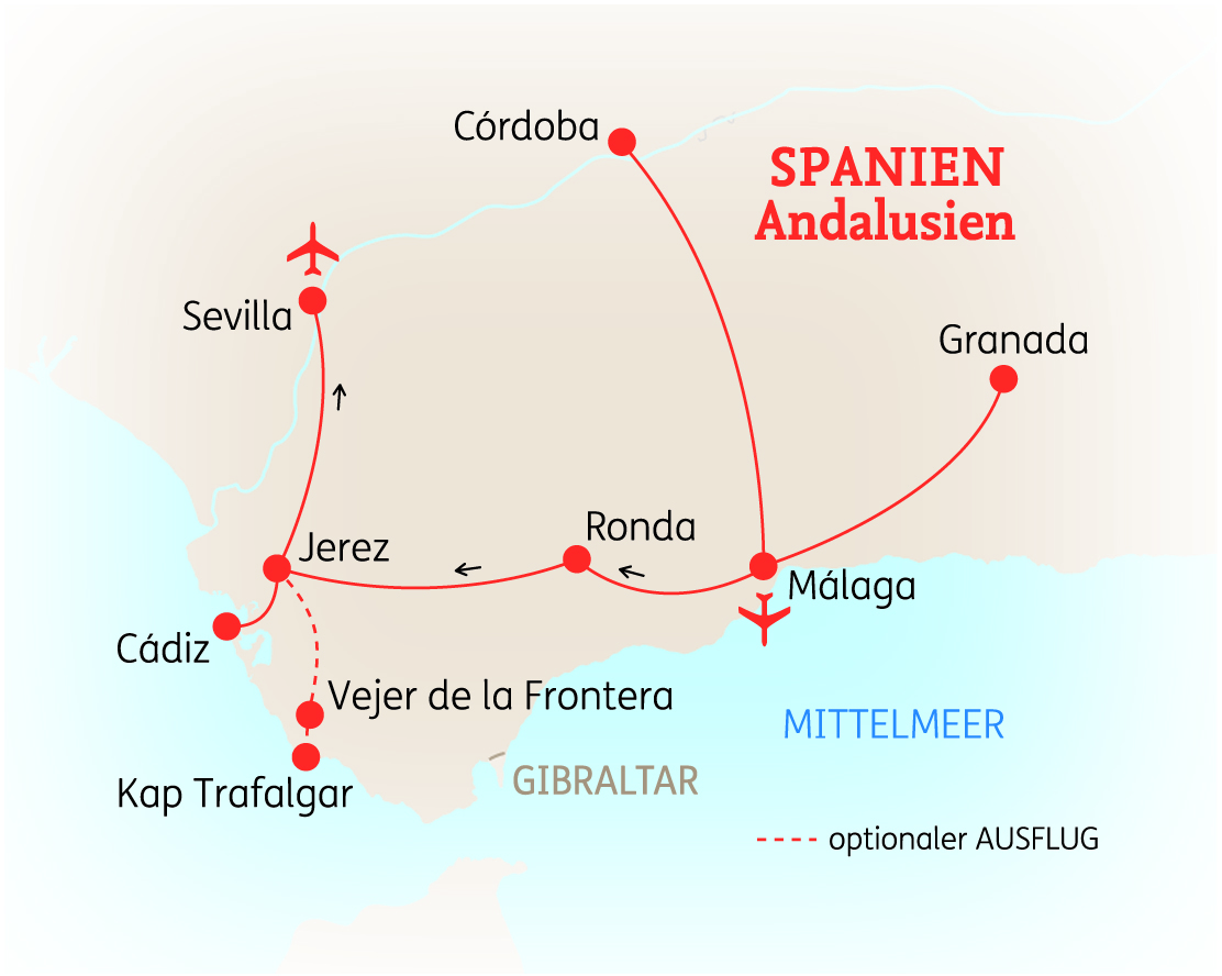 Gruppenreise Andalusien Entspannt erleben 2025 Erlebnisrundreisen.de
