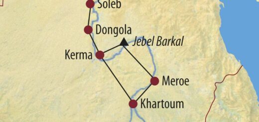 Karte Reise Sudan Schatzkammer der Pharaonen 2022