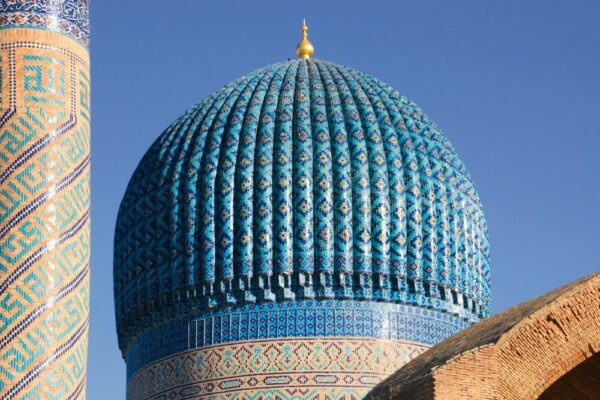 Verzierte Kuppel in Samarkand