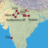 Karte Reise Indien Ein indisches Märchen erleben 2022