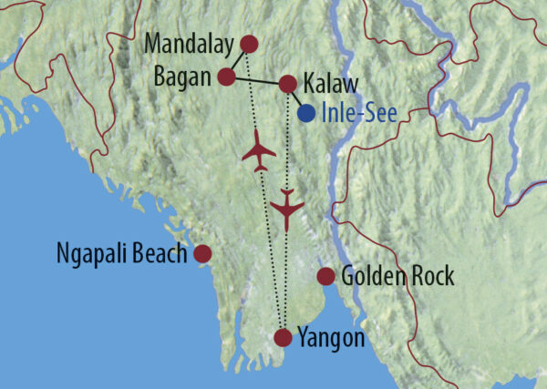 Myanmar Durch Pagodenwälder und Königsstädte Lachende Schüler in Bagan Karte