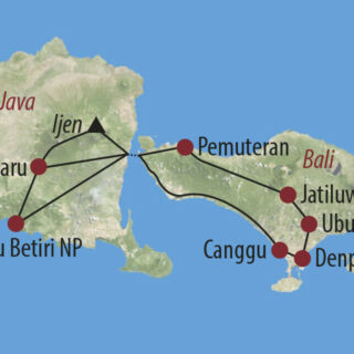 Karte Reise Indonesien | Bali • Java Schätze des Archipels 2022