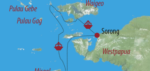 Karte Reise Indonesien | Westpapua • Raja Ampat Kreuzfahrt im Inselparadies der vier Rajas 2022