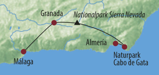 Karte Reise Spanien | Andalusien Trekking in der Sierra Nevada: Ruta Oriental 2022