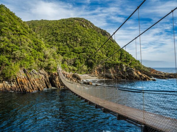 Hängebrücke auf der Garden Route des Tsitsikamma-Nationalparks