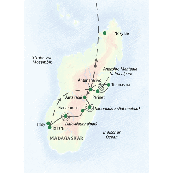 Madagaskar gefuehrte Rundreisen 2024