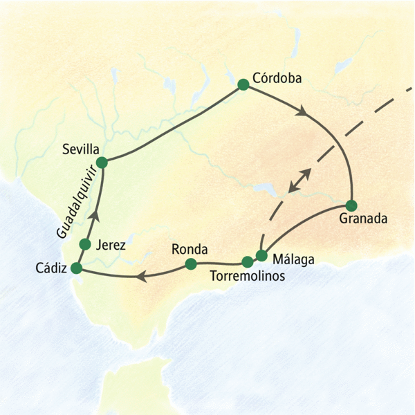 Andalusien gefuehrte Rundreisen 2024