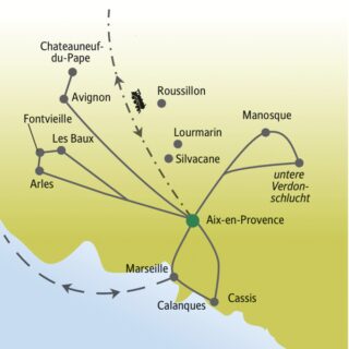 Standortreise nach Aix-en-Provence mit anderen weltoffenen Singles und Alleinreisenden
