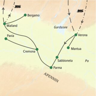 Klassische Studiosus-Reise zu den kulturellen Höhepunkten der Lombardei von Verona und Mantua über Parma