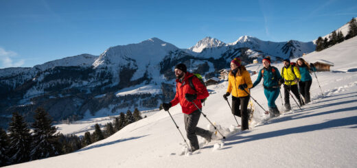 Winterspaß beim Schneeschuhwandern - Dominik Ketz