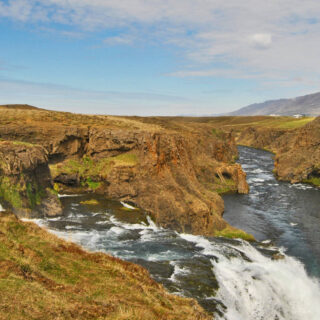 Wasserfall Reykjafoss am Fluss Svarta - Melanie Rood
