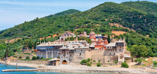 Kloster Xenofontos auf der Athos-Halbinsel - N. Pavlakis