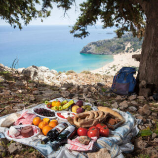 Picknick hoch über dem Tsambika-Strand - Jan Postel