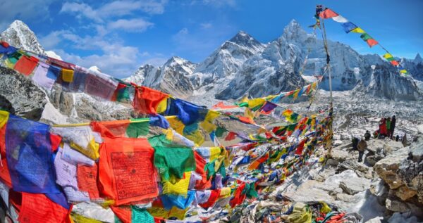 Blick auf Nuptse und Mount Everest vom Kala Pattar