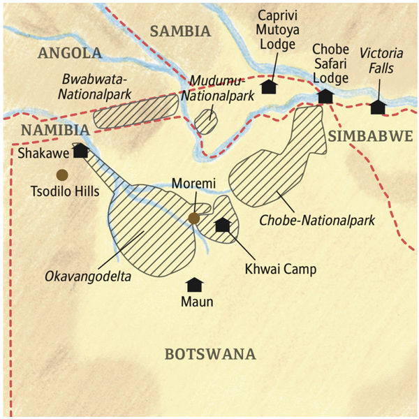 Botswana – Caprivi deutschsprachig gefuehrte Studienreisen 2025