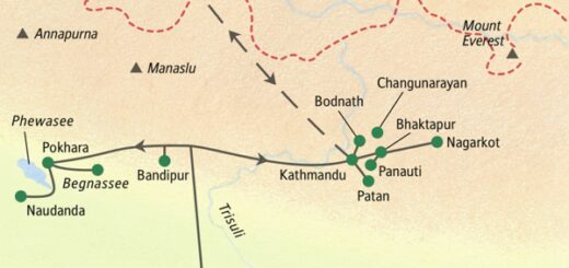 Studienreise zu den Höhepunkten Nepals mit Wandermöglichkeiten. Kathmandu