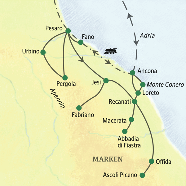Studiosus-Reise nach Italien abseits der Touristenpfade in die Region Marken 2025