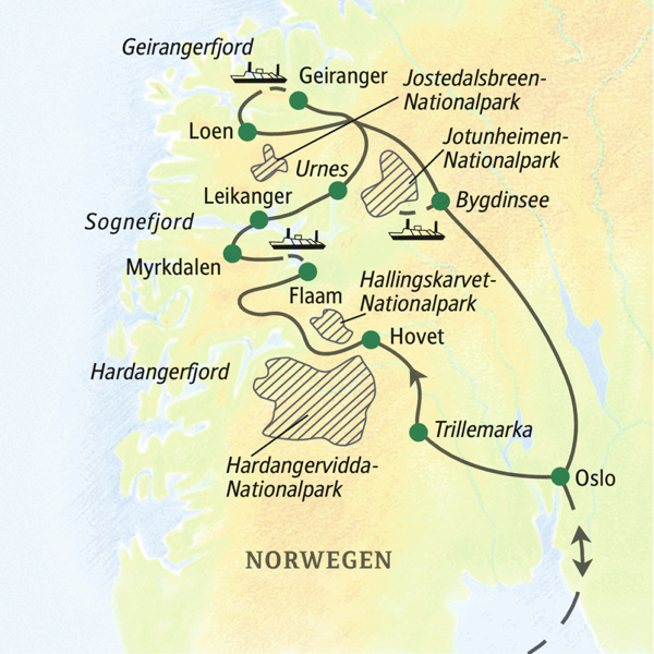 Wanderreise in Norwegens einzigartiger Fjelllandschaft