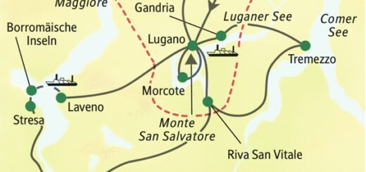 Reiseroute Tessin – Lago Maggiore – mit Muße 2025  | Tinta Tours Erlebnisreisen
