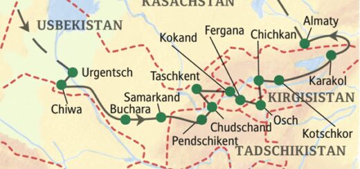 Reiseroute Zentralasien – umfassend 2026  | Tinta Tours Erlebnisreisen