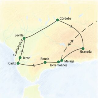 Reiseroute Andalusien – ohne Kofferpacken 2026  | Tinta Tours Erlebnisreisen