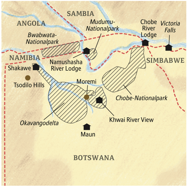 Botswana – Caprivi deutschsprachig gefuehrte Studienreisen 2026
