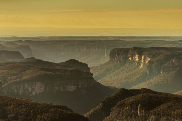 Blick in die Berge des Blue-Mountain-Nationalparks