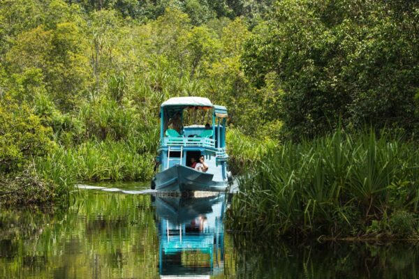 Klotok auf dem Weg in den Tanjung Puting NP