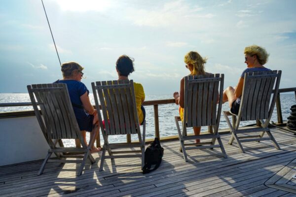 Pure Entspannung auf Deck der Yasawa Princess
