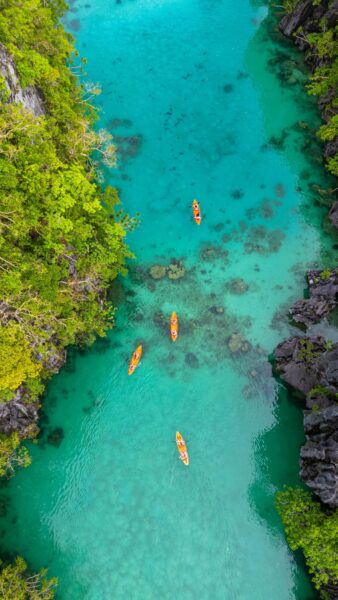 Mit dem Kajak die Lagunen von El Nido entdecken