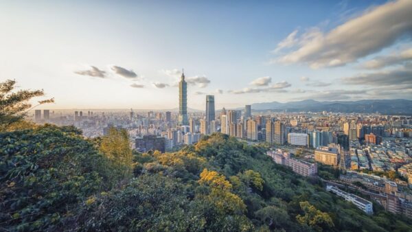 Taipeh Stadtpanorama in Taiwan