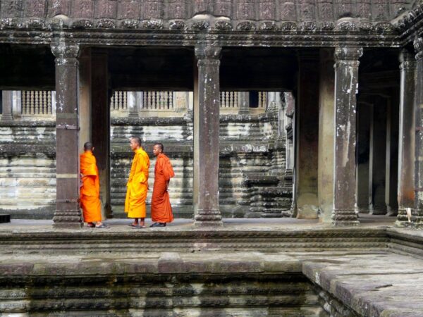 Mönche in Angkor Wat