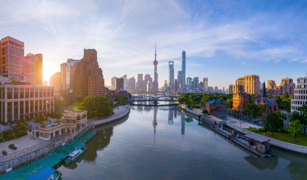 Panoramic,Aerial,View,Of,Modern,City,Skyline,And,Buildings,At