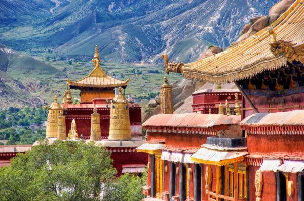 Ancient,Temples.,Sera,Monastery,Near,Lhasa,,Tibet