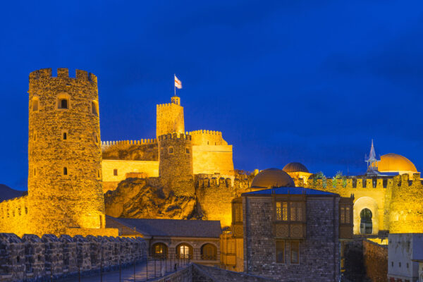 Rabati,Castle,At,Night,In,Akhaltsikhe,,Georgia.