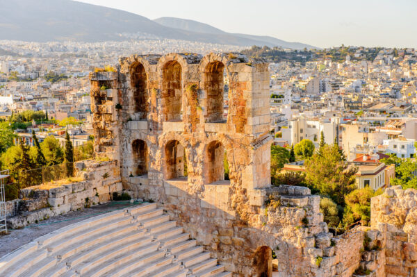 Amphitheater,Of,The,Acropolis,Of,Athens.,Unesco,World,Hetiage,Site.