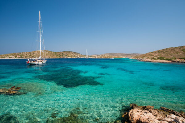 View,Of,The,Islets,Around,The,Greek,Island,Of,Arki