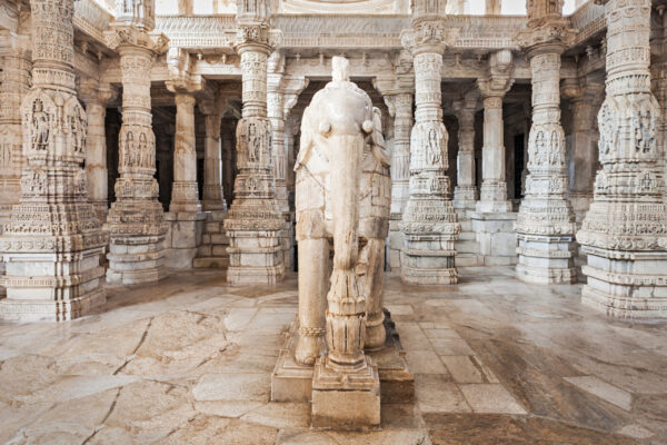 Interior,Of,Ranakpur,Temple,In,Rajasthan,,India