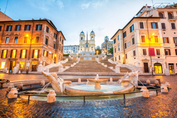 Piazza,De,Spagna,In,Rome,,Italy