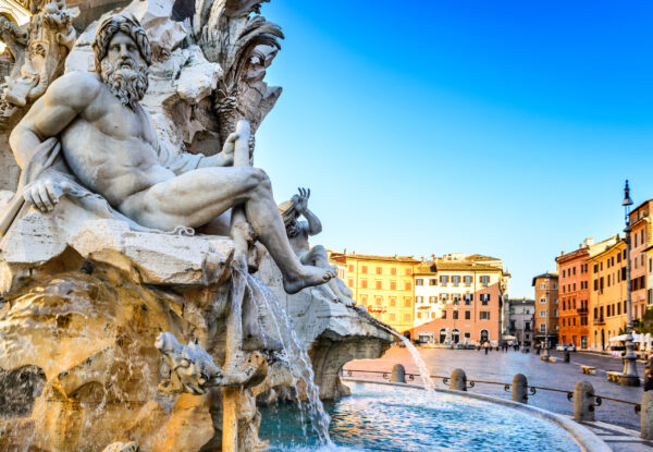 Rome,,Italy.,Fountain,Of,The,Four,Rivers,(fontana,Dei,Quattro