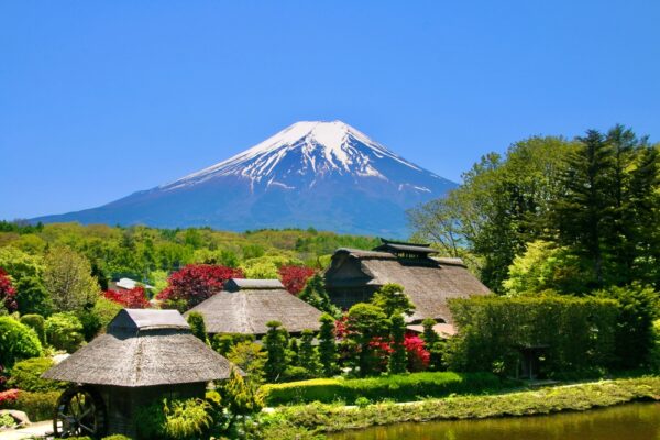 Mount,Fuji,From,Oshino,Hakkai,(oshino,Village,,Yamanashi,Prefecture)