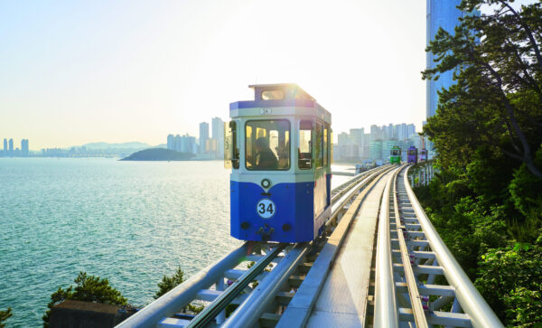 Haeundae,Blue,Line,Park,,The,Most,Popular,Sky,Capsule,Train