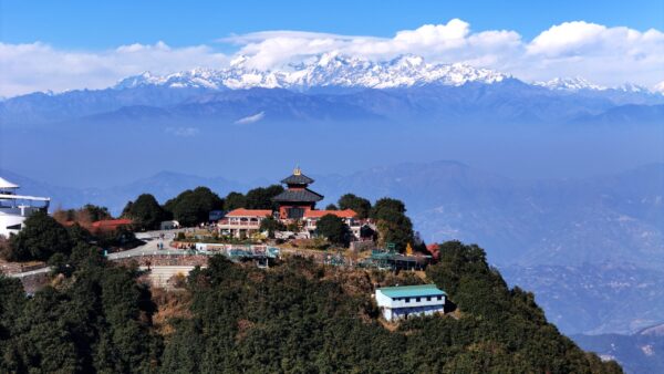 A,Stunning,Aerial,View,From,Chandragiri,Hills,,Capturing,The,Hilltop